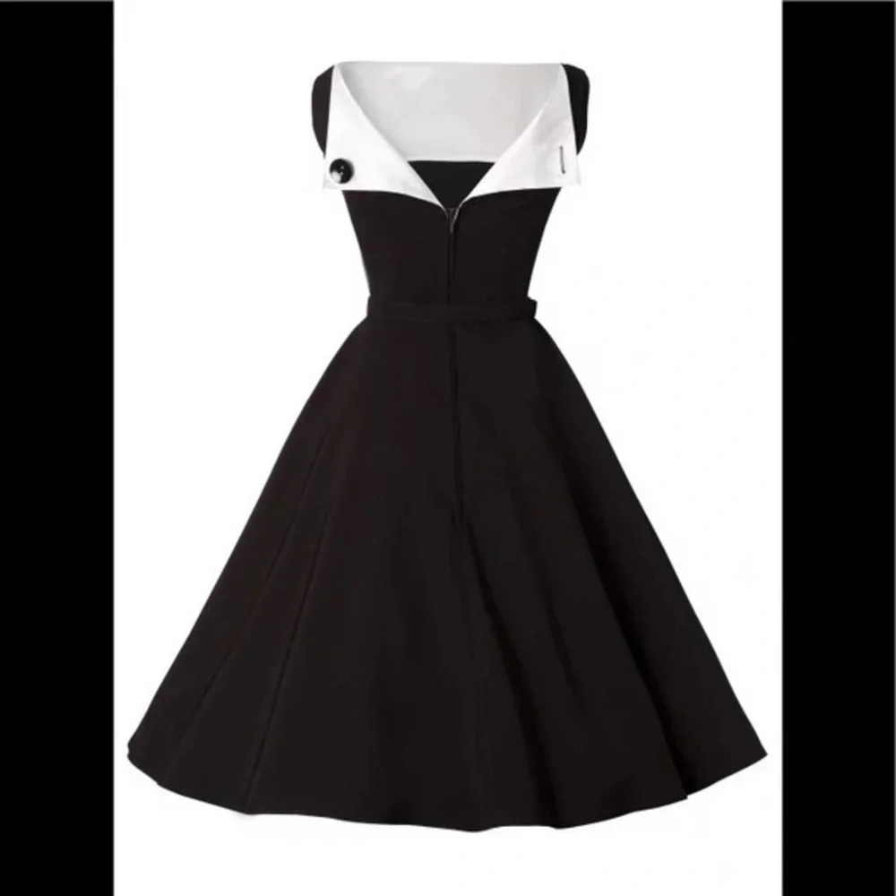 Jazmin Circle Black Swing Dress from Bettie Page (Tatyana) - Picture 4 of 13